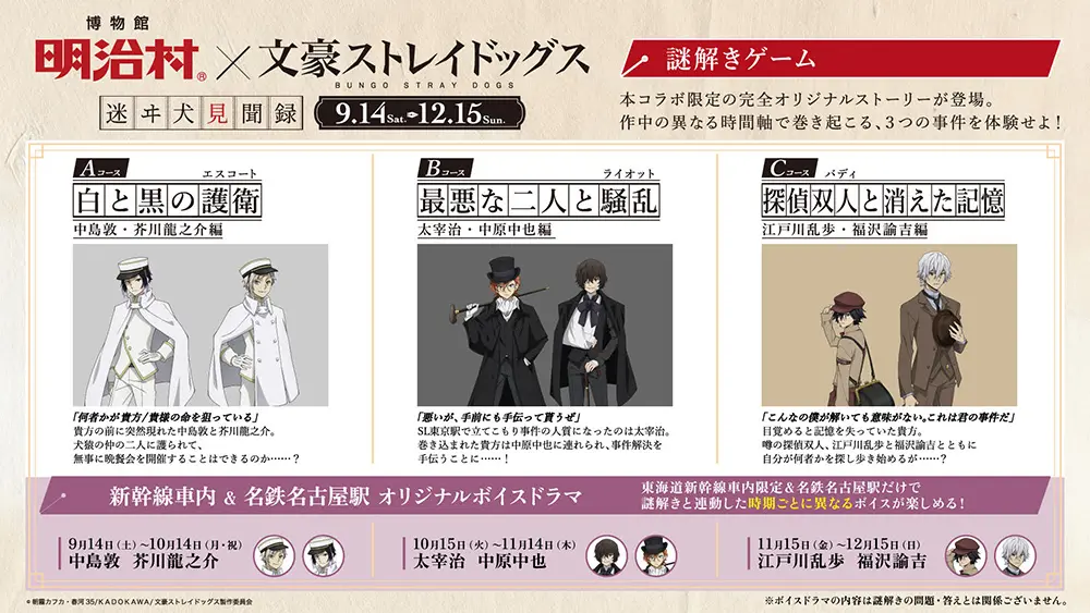 明治村コラボ　文スト　描き下ろし　缶バッジ　10点　未開封 文豪ストレイドッグス 明治村 缶バッジ コンプ 文豪ストレイ