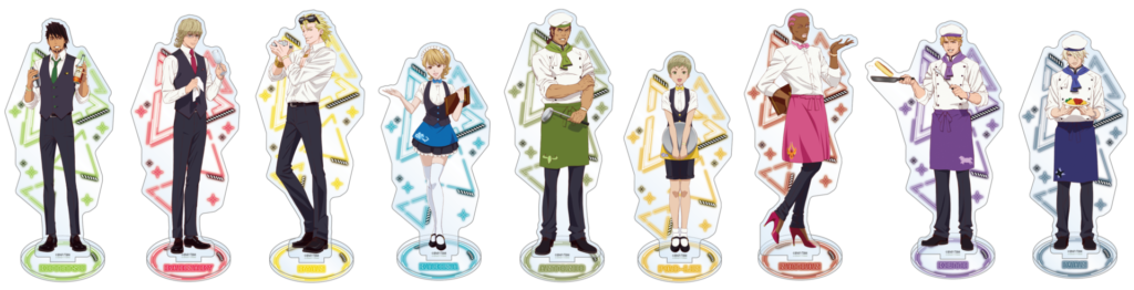 「TIGER & BUNNY」カフェ&バー CHARACRO復刻祭 in namco TOKYO アクリルスタンド（全9種）
