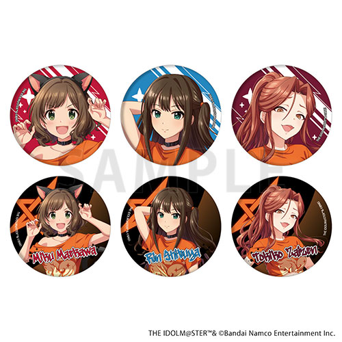 『アイドルマスター シンデレラガールズ』ポップアップショップ　缶バッジ（全6種）