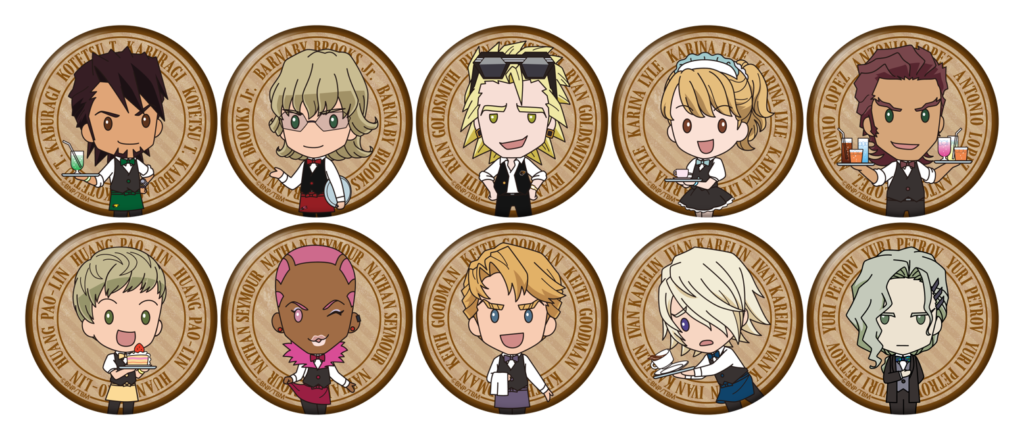 「TIGER & BUNNY」カフェ&バー CHARACRO復刻祭 in namco TOKYO B賞：缶バッジ（ランダム、全10種）