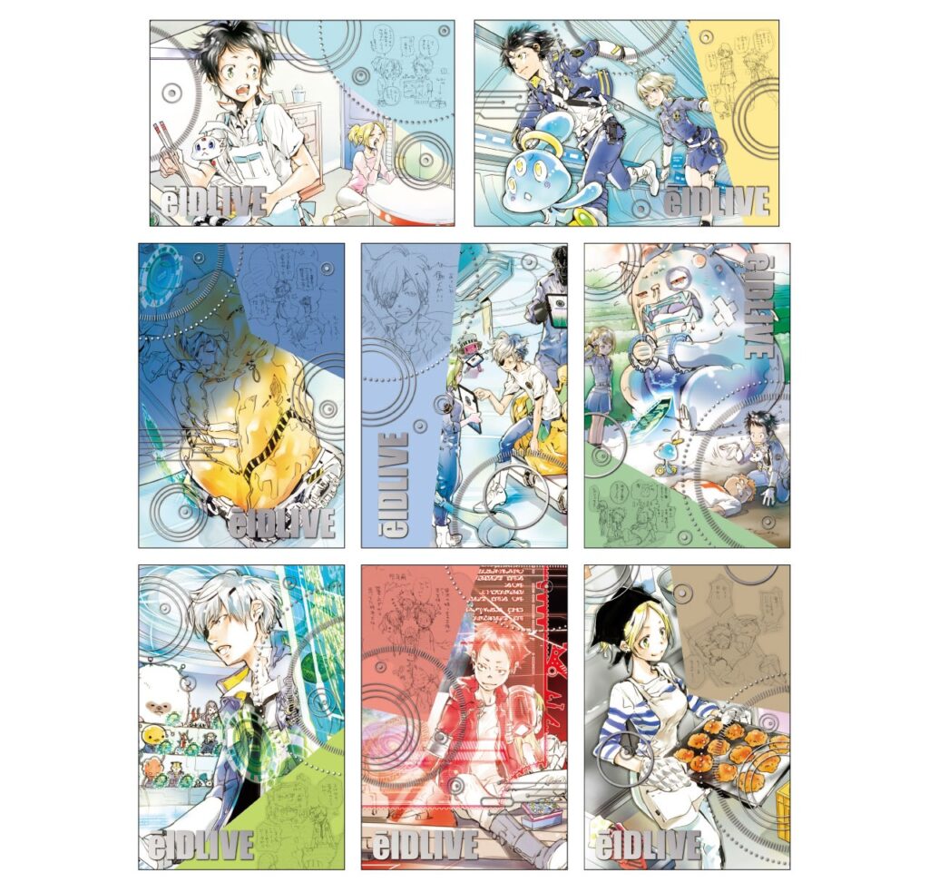 「天野明展 The Characters」福岡大丸福岡天神店　オリジナルグッズ　『エルドライブ【ēlDLIVE】　』箔押しポストカードコレクション（全８種／ランダム１種入り）