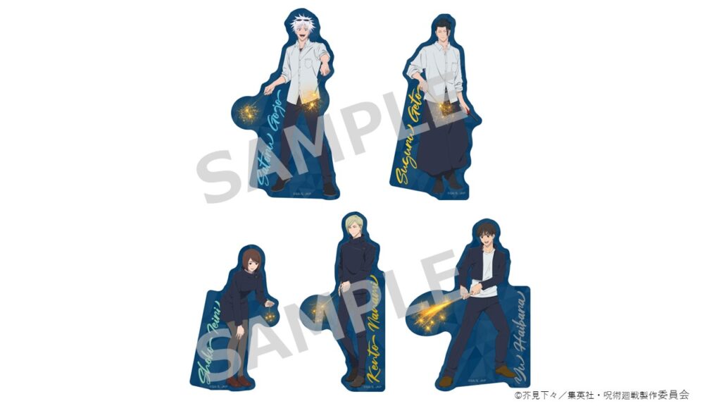 『呪術廻戦 懐玉・玉折 OIOI POP UP SHOP』ダイカットステッカー 花火Ver.　キャラクター：五条悟、夏油傑、家入硝子、七海建人、灰原雄