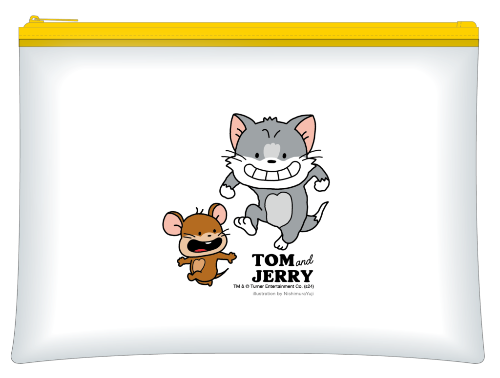 トムとジェリー85周年記念展 【TOM and JERRY×にしむらゆうじ】ポーチ