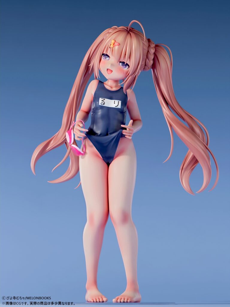 ぴよ寺むちゃ「るりちゃん」すくみずきゅっVer. 1/5スケール塗装済み完成品フィギュア