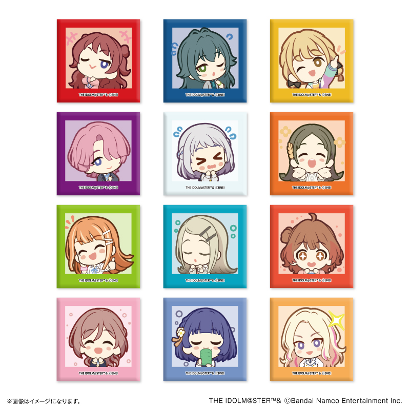 Gakuen Idolmaster Trading Stand Can Badges (12 designs, BOX set)