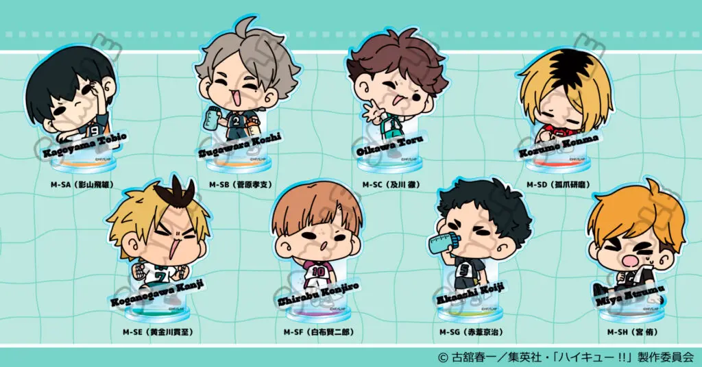 M*n様 ハイキュー　まとめ売り ハイキュー!! ぺたっとねじまきかんばっじ vol.1 BOXver.｜商品