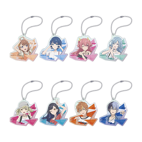 Holographic Acrylic Keychains (A/B/C)