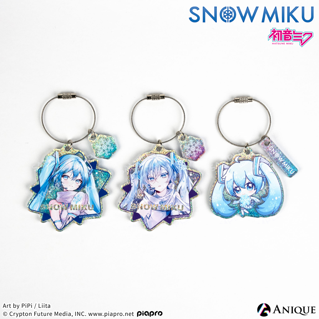 Glitter Acrylic Keychains Featuring "Changing Seasons" (3 Designs)