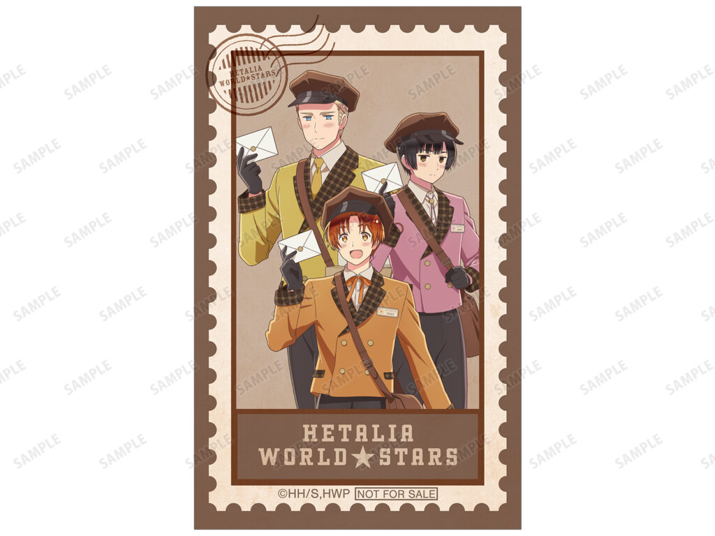 描き下ろし イタリア&ドイツ&日本 郵便屋ver. イラストカード AMNIBUS限定特典