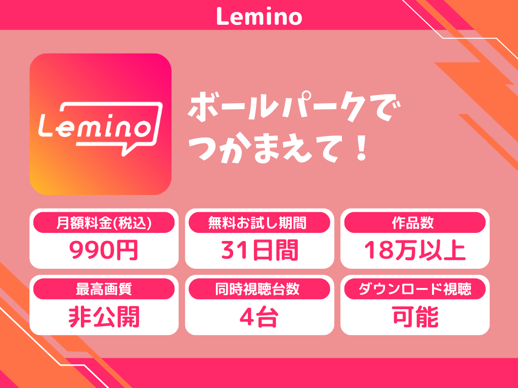 Leminoで『ボールパークでつかまえて!』のアニメ全話視聴