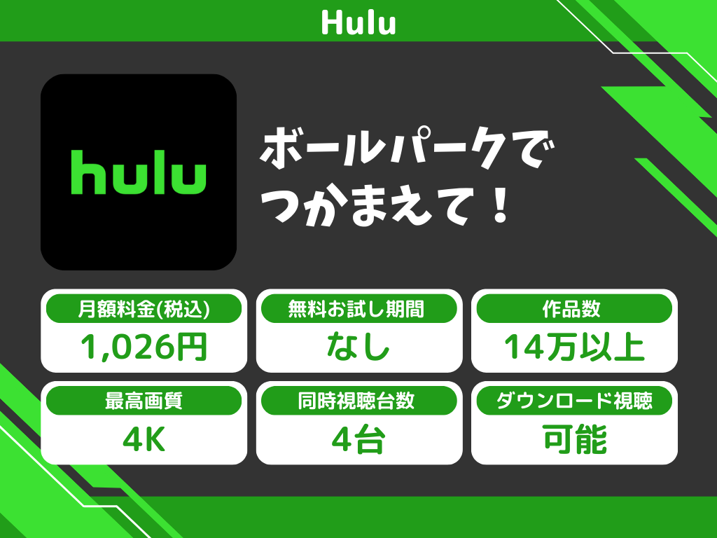 Huluで『ボールパークでつかまえて!』のアニメ全話視聴