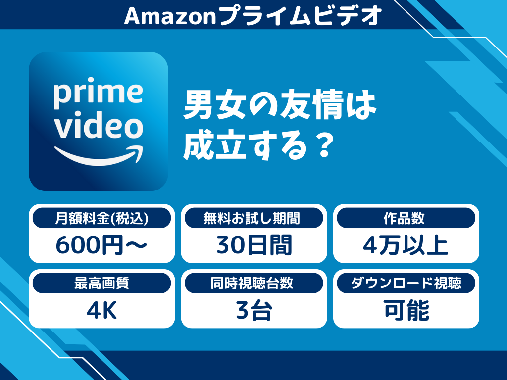 Amazonプライムビデオで『男女の友情は成立する?』のアニメ全話視聴