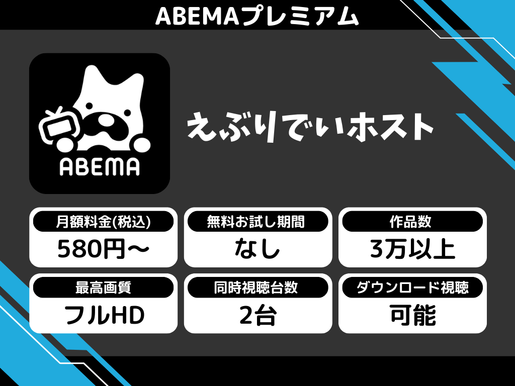 ABEMAプレミアムで『えぶりでいホスト』のアニメ全話視聴