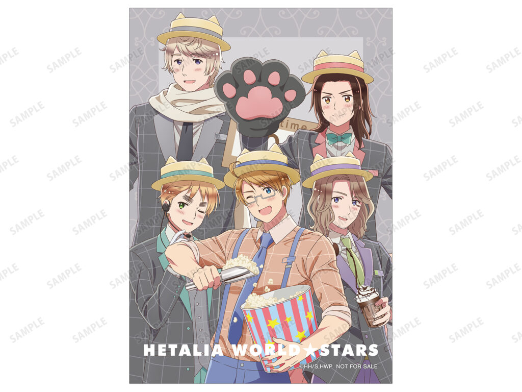 描き下ろし アメリカ&イギリス&フランス&ロシア&中国 遊園地ver. ブロマイド アニメイト限定特典