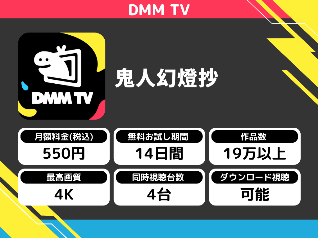 DMM TVで『鬼人幻燈抄』のアニメ全話視聴