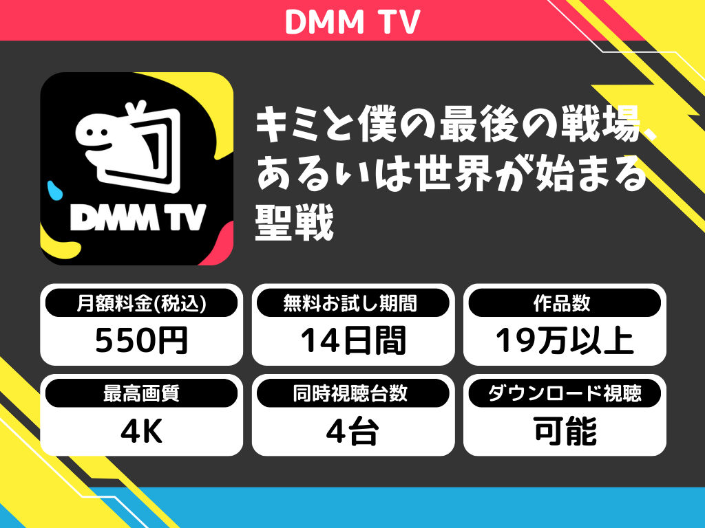 DMM TVで『キミと僕の最後の戦場、あるいは世界が始まる聖戦』のアニメ全話視聴