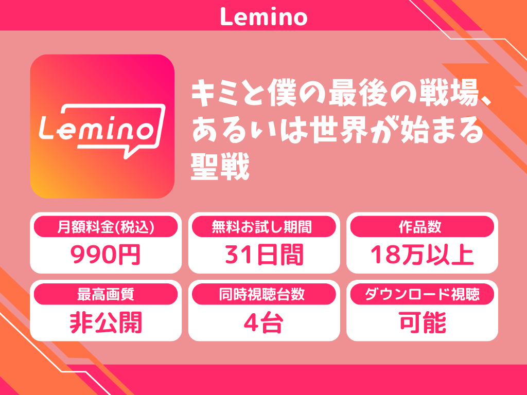 Leminoで『キミと僕の最後の戦場、あるいは世界が始まる聖戦』のアニメ全話視聴