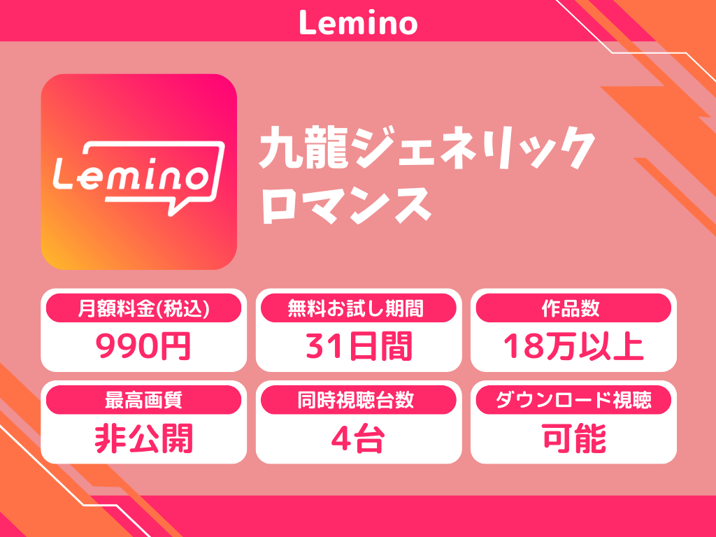 Leminoで『九龍ジェネリックロマンス』のアニメ全話視聴