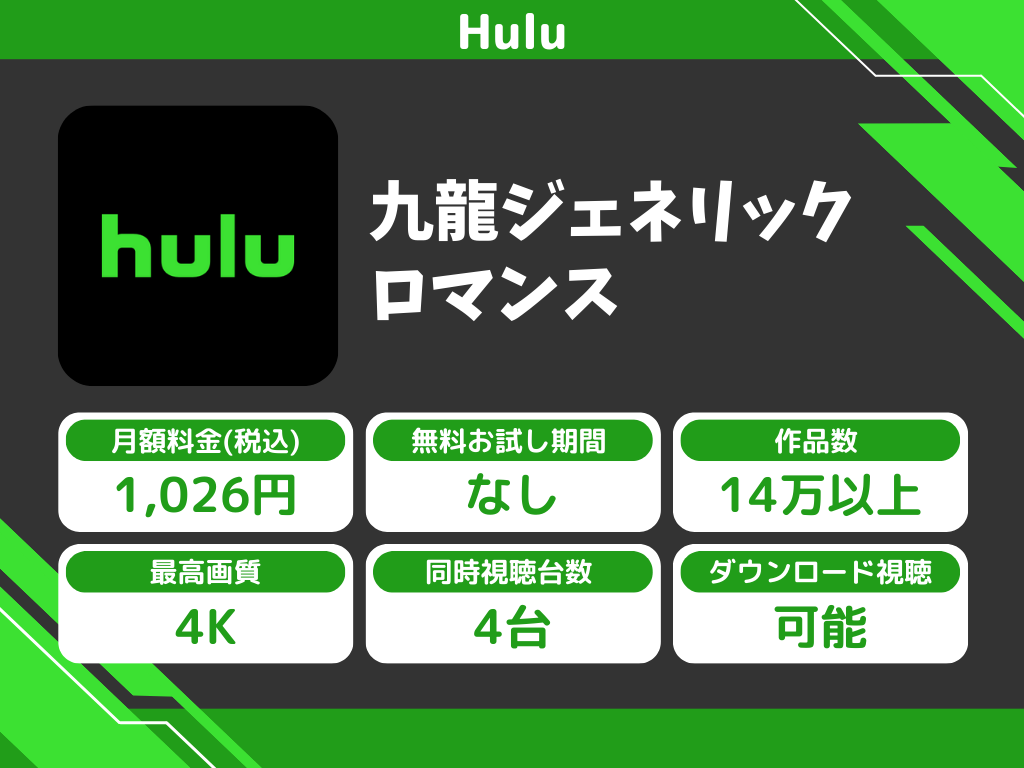 Huluで『九龍ジェネリックロマンス』のアニメ全話視聴