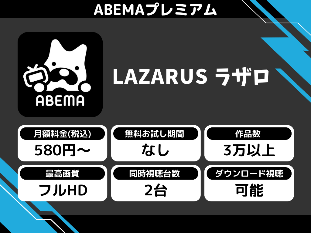 ABEMAプレミアムで『LAZARUS ラザロ』のアニメ全話視聴