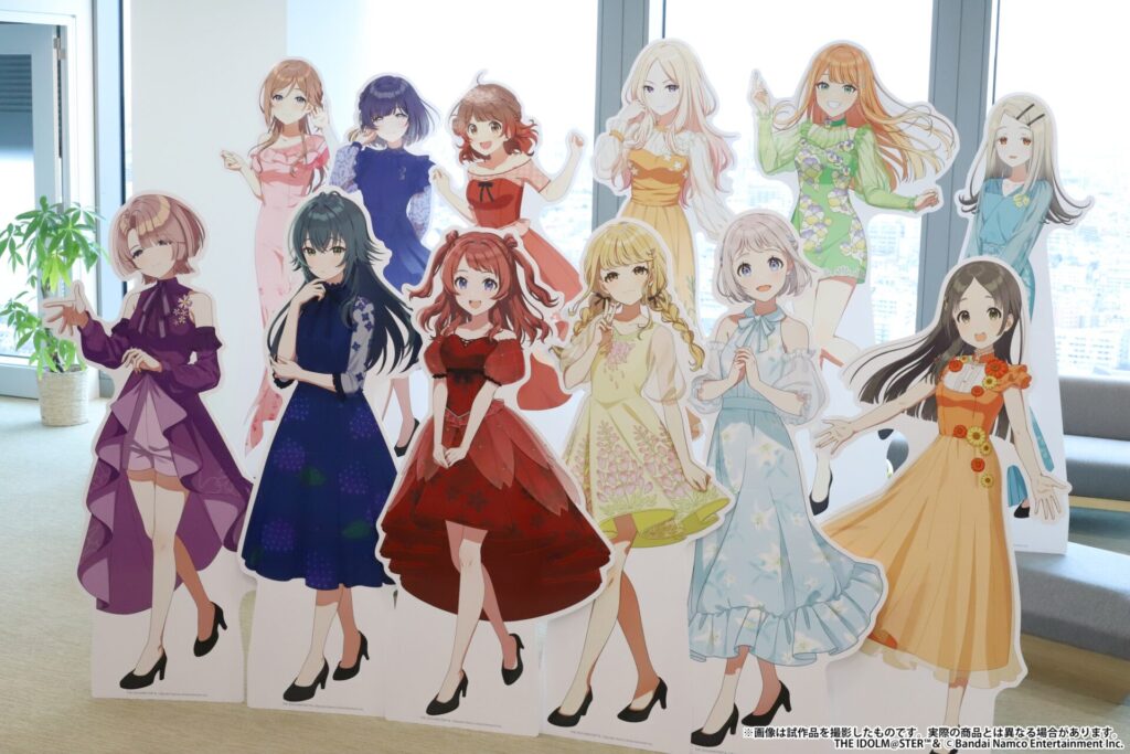 『学園アイドルマスター』パーティードレス姿の等身大スタンディが受注生産で登場！