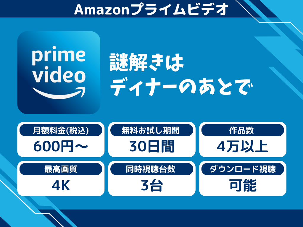 Amazonプライムビデオで『謎解きはディナーのあとで』のアニメ全話視聴