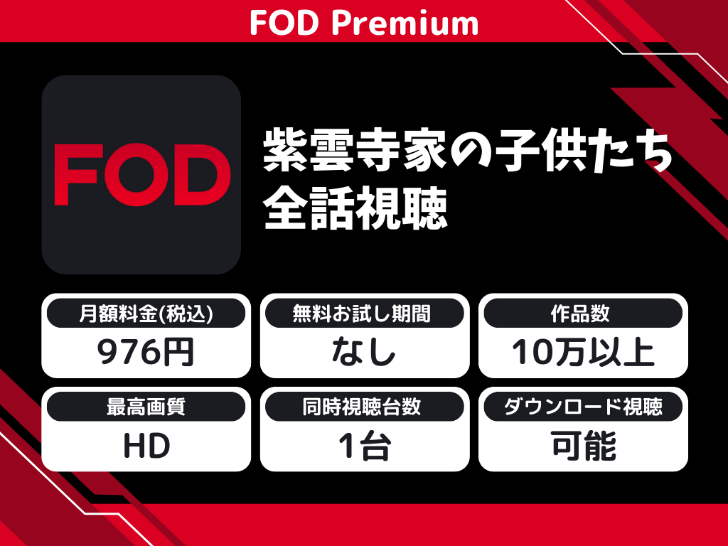 FOD Premiumで『紫雲寺家の子供たち』のアニメ全話視聴