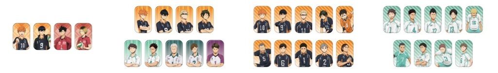 スクエア缶バッジコレクション