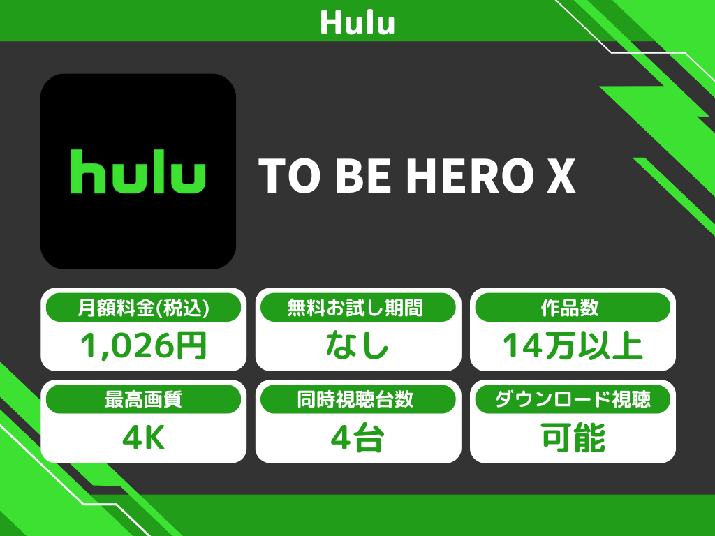 Huluで『TO BE HERO X』のアニメ全話視聴