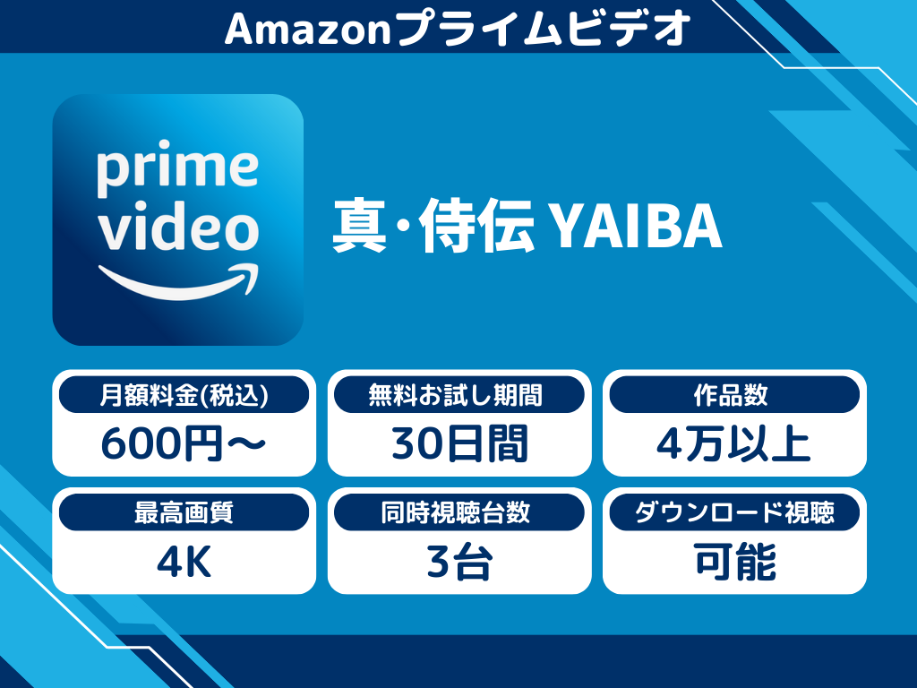 Amazonプライムビデオで『真・侍伝 YAIBA』のアニメ全話視聴