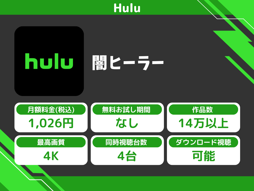 Huluで『闇ヒーラー』のアニメ全話視聴