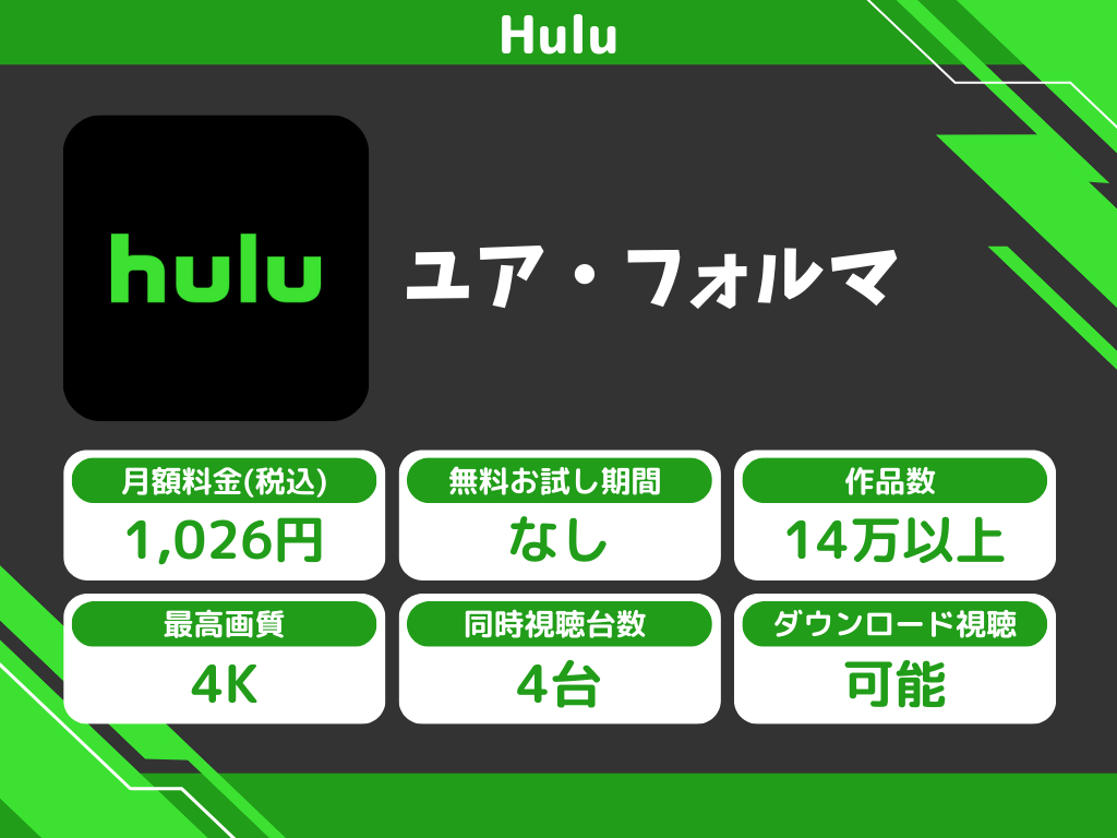 Huluで『ユア・フォルマ』のアニメ全話視聴