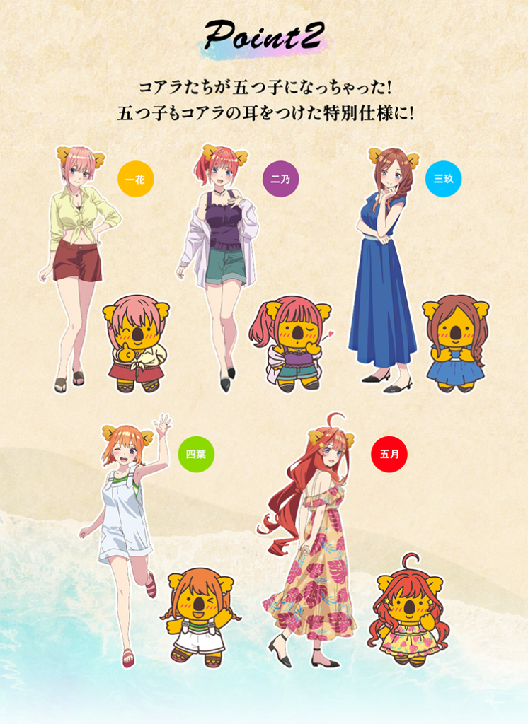 五等分の花嫁コラボグッズおすすめポイント【コアラのマーチ】